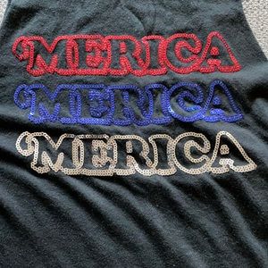 Victoria’s Secret Pink Americana bling muscle tank